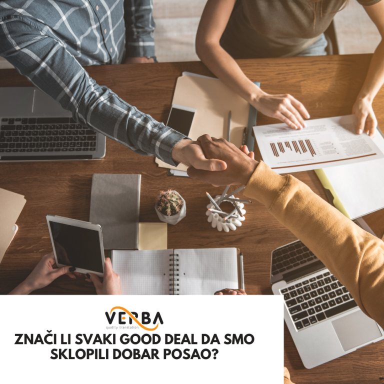 verba dobar posao