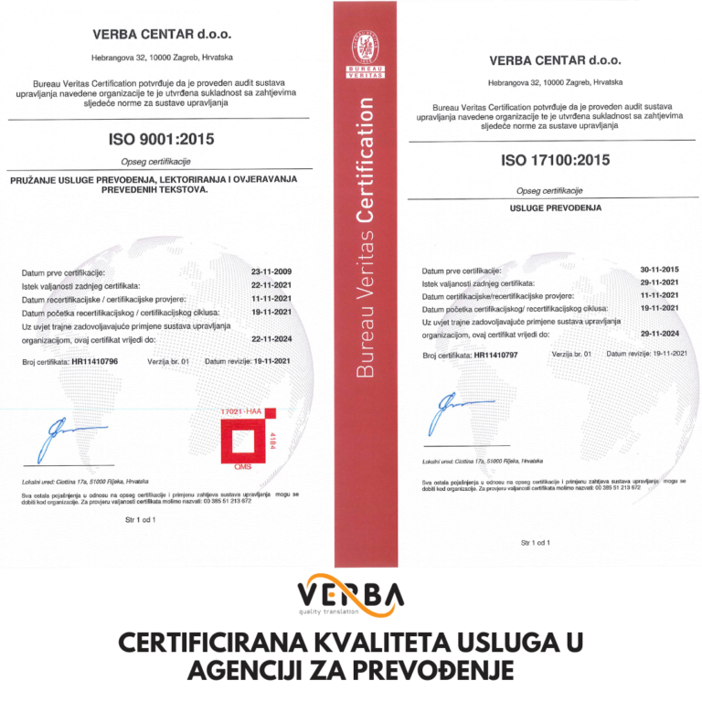 certificirana kvaliteta usluga